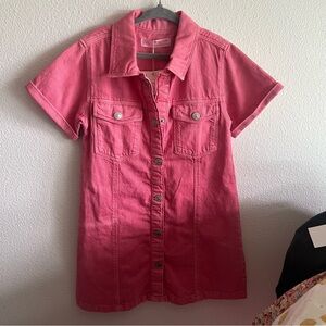 NWT Zara pink denim dress - Size 5-6